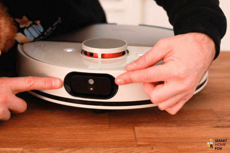 Die Hinderniserkennungs-Technologie des Philips HomeRun ist zu sehen.